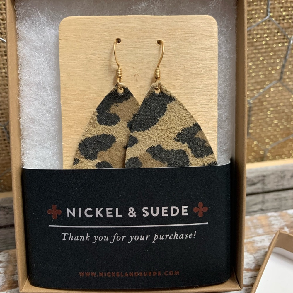 Nickel & Suede Earrings